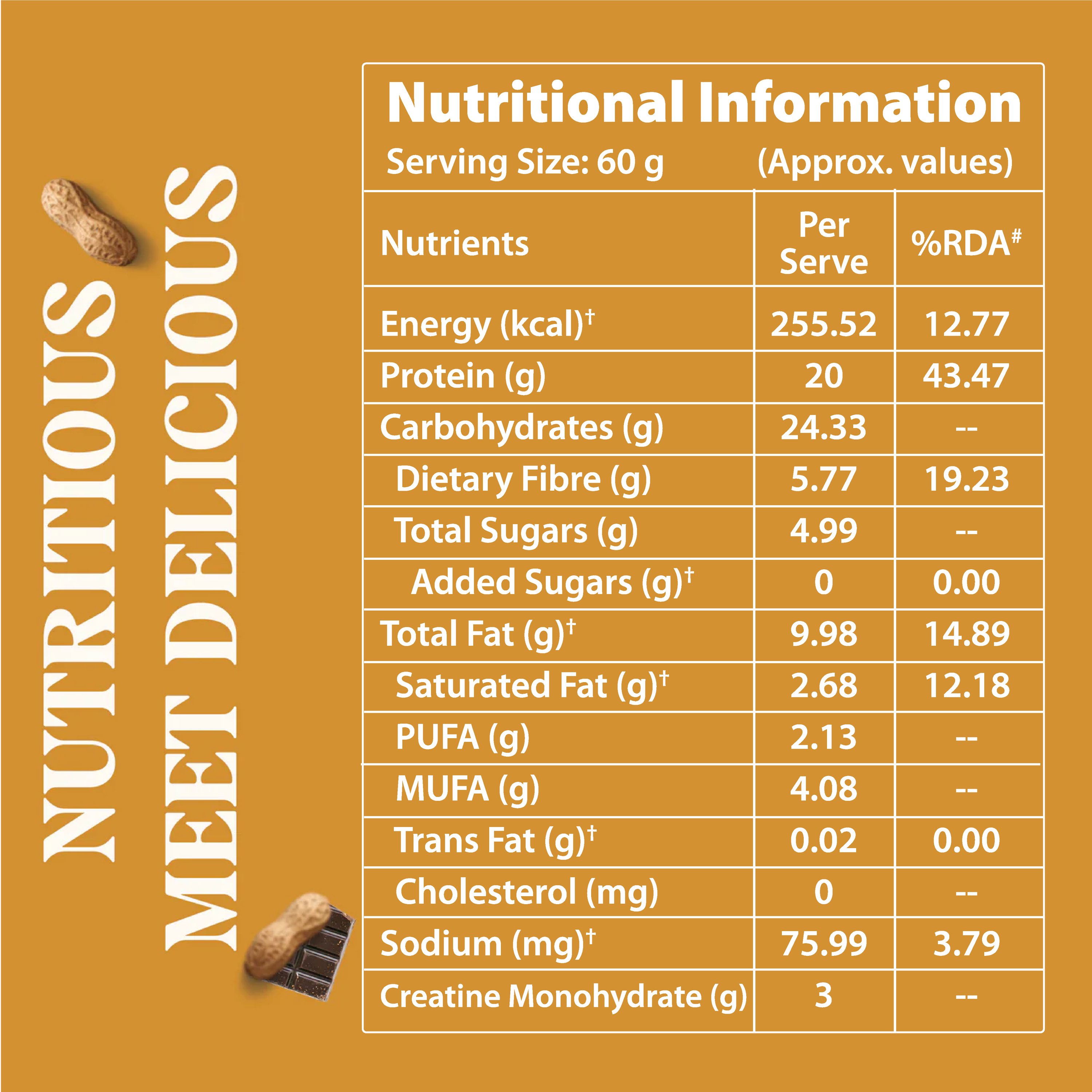 Creabar (Peanut Butter) - Weekly bundle (pack of 21)